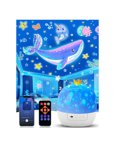 Proyector de Estrellas YOUKELA con Luz Nocturna y Altavoz Bluetooth