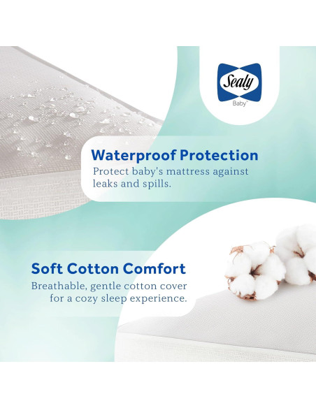 Colchón para Cuna Sealy Baby OptiCool 2 Etapas 132x71 cm