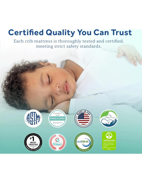 Colchón para Cuna Sealy Baby OptiCool 2 Etapas 132x71 cm