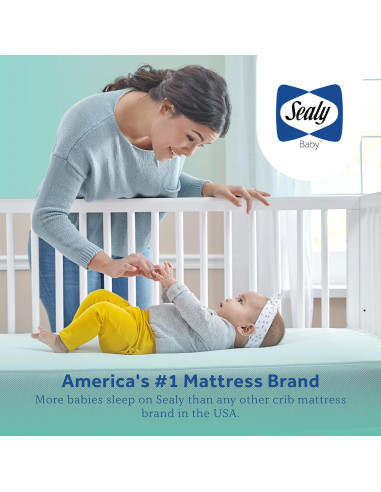 Colchón para Cuna Sealy Baby OptiCool 2 Etapas 132x71 cm