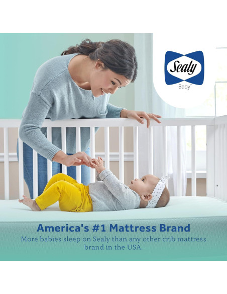 Colchón para Cuna Sealy Baby OptiCool 2 Etapas 132x71 cm