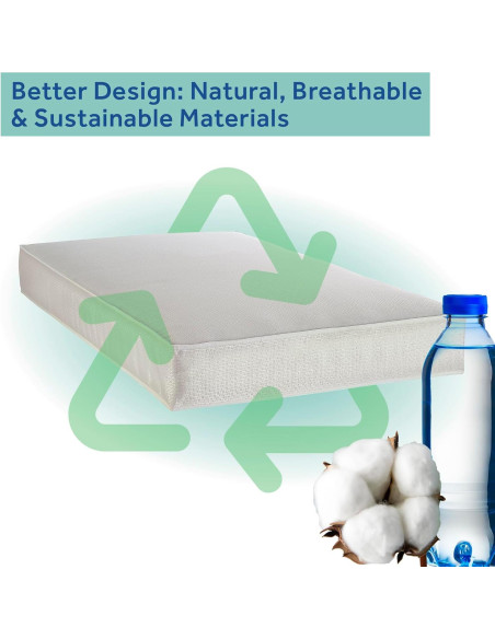 Colchón para Cuna Sealy Baby OptiCool 2 Etapas 132x71 cm