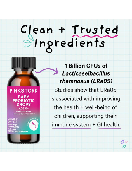 Gotas para Dormir Pink Stork Baby 30 ml - Sin Melatonina