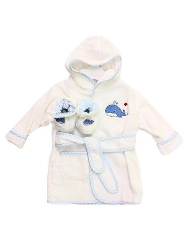 Bata de baño con capucha Spasilk para bebés 0-9 meses