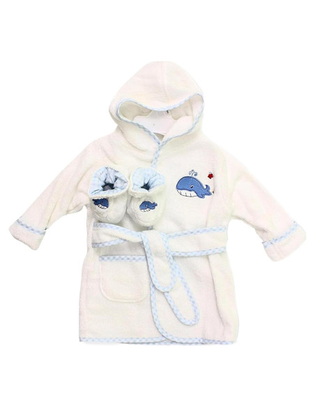 Bata de baño con capucha Spasilk para bebés 0-9 meses