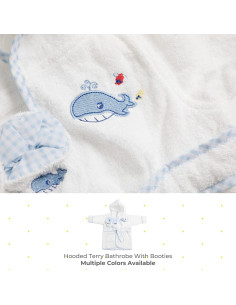 Bata de baño con capucha Spasilk para bebés 0-9 meses 2