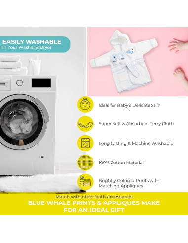 Bata de baño con capucha Spasilk para bebés 0-9 meses