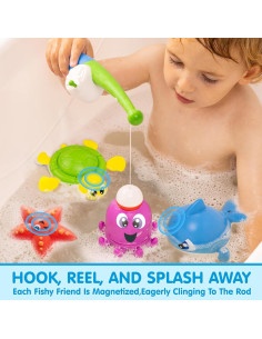 Conjunto de Juguetes de Pesca Magnética JOYIN para Bebés 2