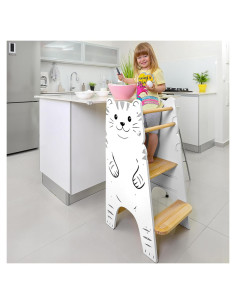 Escalera Montessori SHANDRA Ajustable para Niños 18 meses a 6 años