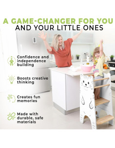 Escalera Montessori SHANDRA Ajustable para Niños 18 meses a 6 años 2