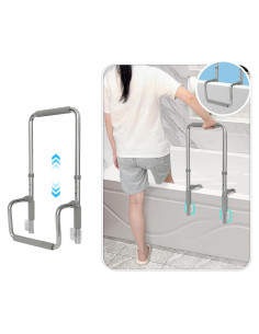 Barra de Agarre para Baño NEAUDE Ajustable 38-43 cm Antideslizante