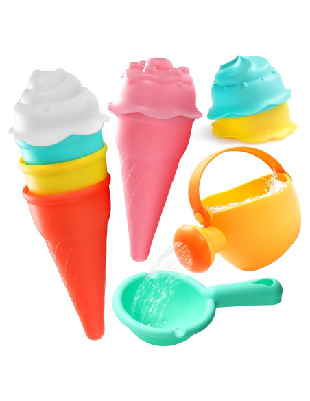 Juguetes de Baño Voohek 6 Piezas para Bebés 1-3 Años