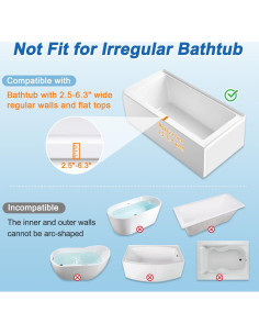 Barra de Agarre para Baño NEAUDE Ajustable 38-43 cm Antideslizante 2