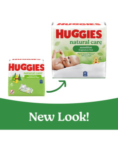 Toallitas Huggies Natural Care Sensibles 624 Unidades Hipoalergénicas 2