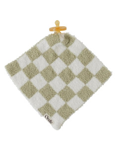 Manta de Amor Orelle Verde Salvia para Bebés con Soporte Chupete