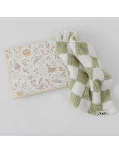 Manta de Amor Orelle Verde Salvia para Bebés con Soporte Chupete 2