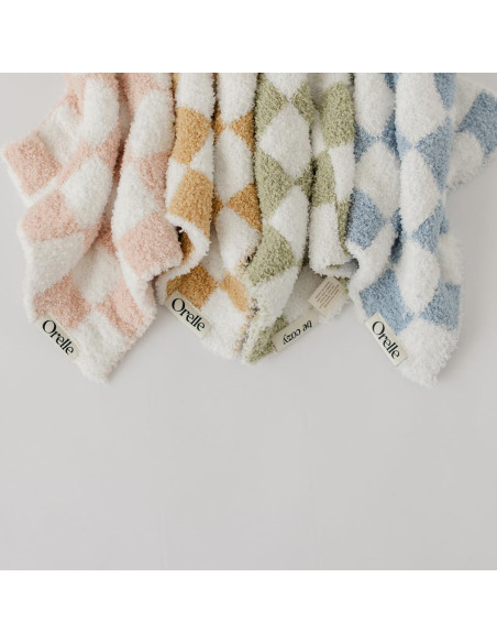 Manta de Amor Orelle Verde Salvia para Bebés con Soporte Chupete