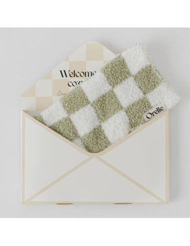 Manta de Amor Orelle Verde Salvia para Bebés con Soporte Chupete