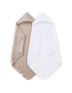 Toallas de Baño con Capucha MOON PARK 2 Piezas 81x81cm Algodón