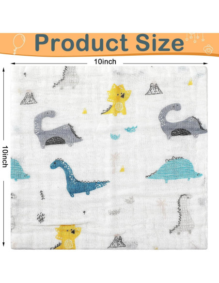 30 Pañales de Muselina Kenning para Bebés 25x25 cm Suaves