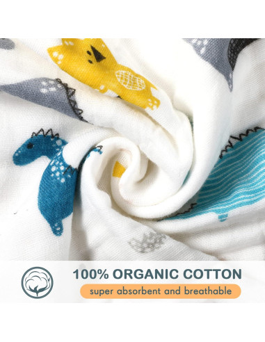 30 Pañales de Muselina Kenning para Bebés 25x25 cm Suaves