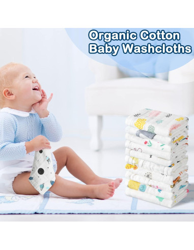 30 Pañales de Muselina Kenning para Bebés 25x25 cm Suaves