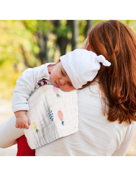 30 Pañales de Muselina Kenning para Bebés 25x25 cm Suaves