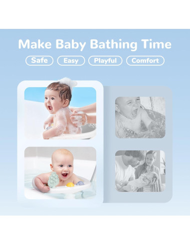 Asiento de Baño Antideslizante Coldew para Bebés Gris 0-9 kg