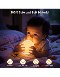 Luz Nocturna para Bebés Tyute T-100 Multicolor Recargable 2