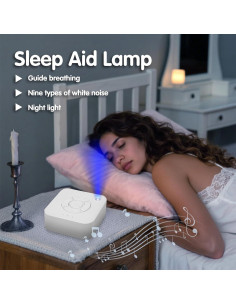 Máquina de Ruido Blanco Rukico RMQ1, 9 Sonidos Relajantes, Portátil 2