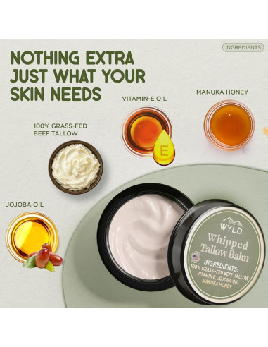 Bálsamo Hidratante Natural Wyld Skincare 113g - Sebo de Res