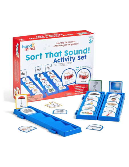 Conjunto de Actividades Hand2mind Clasifica Ese Sonido 314 Piezas