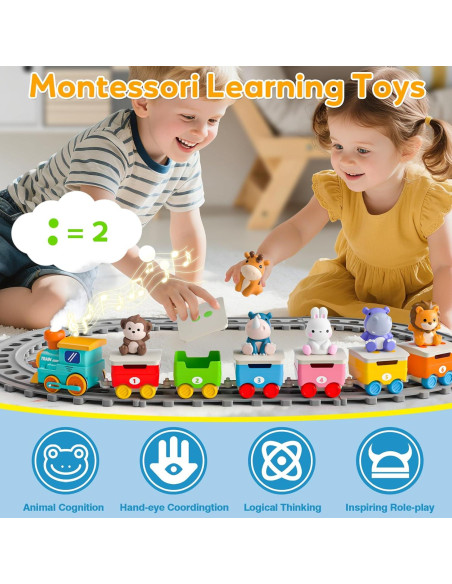 Set de Tren Eléctrico Aigybobo con Animales y Música 33x20cm