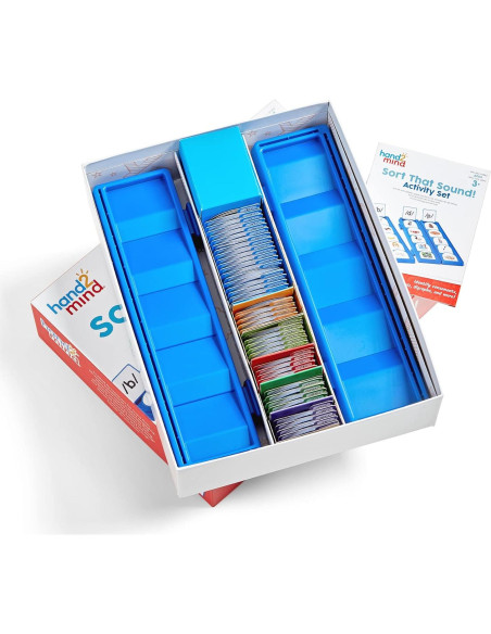 Conjunto de Actividades Hand2mind Clasifica Ese Sonido 314 Piezas
