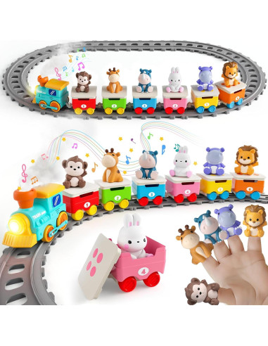 Set de Tren Eléctrico Aigybobo con Animales y Música 33x20cm