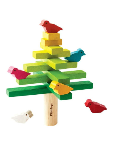 Juego de Equilibrio de Madera PlanToys | Juguete Montessori para Niños