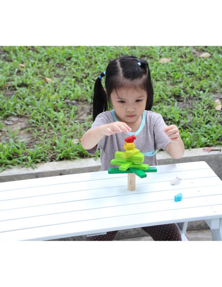 Juego de Equilibrio de Madera PlanToys | Juguete Montessori para Niños