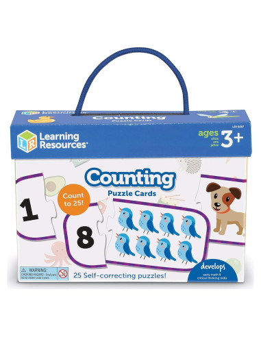 Tarjetas de Rompecabezas de Conteo Learning Resources 25 Piezas