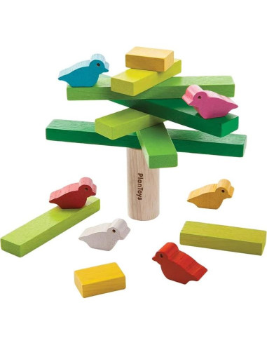Juego de Equilibrio de Madera PlanToys | Juguete Montessori para Niños