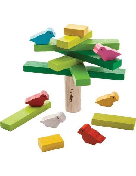 Juego de Equilibrio de Madera PlanToys | Juguete Montessori para Niños