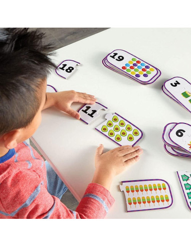 Tarjetas de Rompecabezas de Conteo Learning Resources 25 Piezas