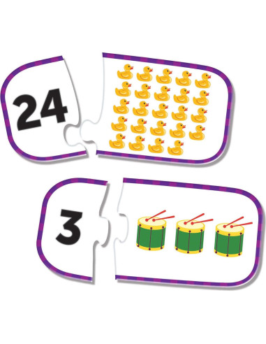 Tarjetas de Rompecabezas de Conteo Learning Resources 25 Piezas