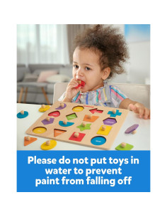 Rompecabezas de Madera Montessori Coogam 16 Piezas Colores 2