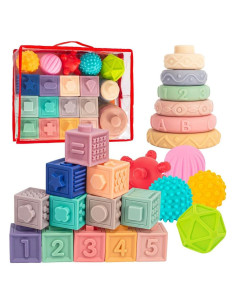 Juguetes Montessori 3 en 1 SpringFlower para Bebés 0-18 Meses