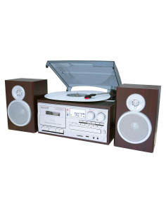 Reproductor de Vinilo Boytone BT-28SPS Bluetooth con Radio AM/FM