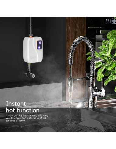Calentador de Agua Instantáneo Eléctrico Genérico 3000W 110V