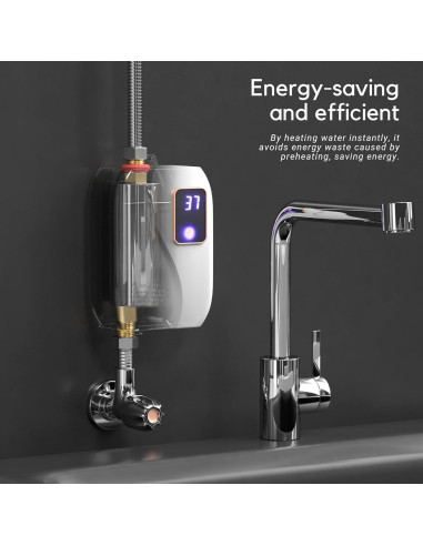 Calentador de Agua Instantáneo Eléctrico Genérico 3000W 110V