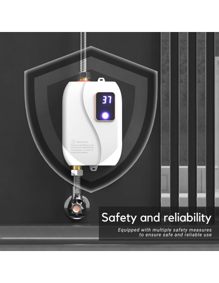 Calentador de Agua Instantáneo Eléctrico Genérico 3000W 110V