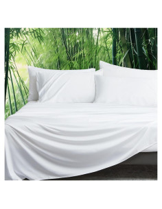 Juego de Sábanas de Enfriamiento 6PCS Queen David's Home 100% Rayón