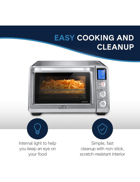 Horno de Aire De'Longhi Livenza 24L 10 en 1 Acero Inoxidable